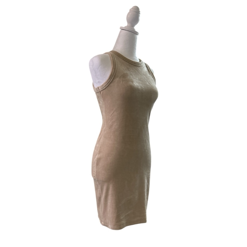 NWT Forever 21 Beige Body Couture Velvet Mini Dress — Size M